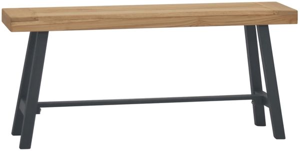 vidaXL Bank 110 cm Massivholz Teak 340743