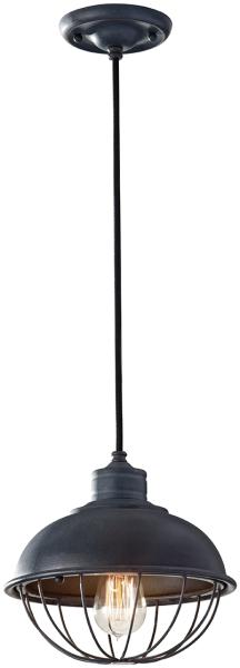 Pendellampe, Deckenlampe, Stahl, Eisen, D 25,4 cm