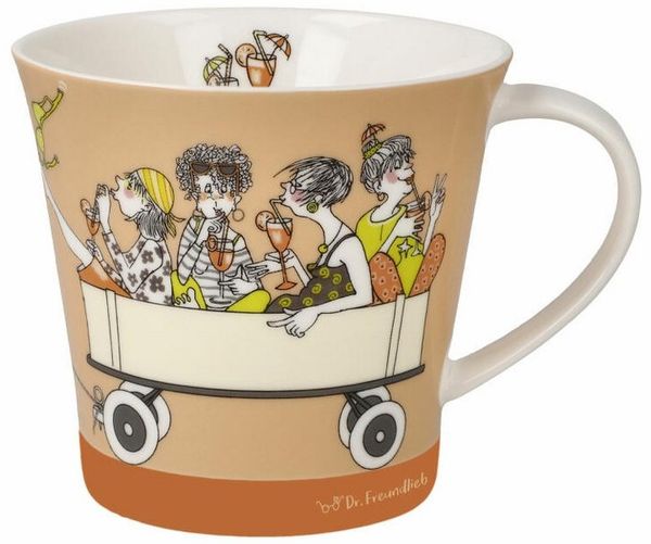 Goebel Becher Barbara Freundlieb - Enjoy, Fine Bone China
