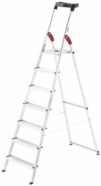 Alu-Sicherheits-Haushaltsleiter "L60 EasyClix" 7 Stufen