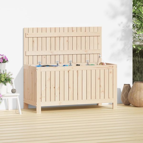 vidaXL Gartentruhe 115x49x60 cm Massivholz Kiefer 823836