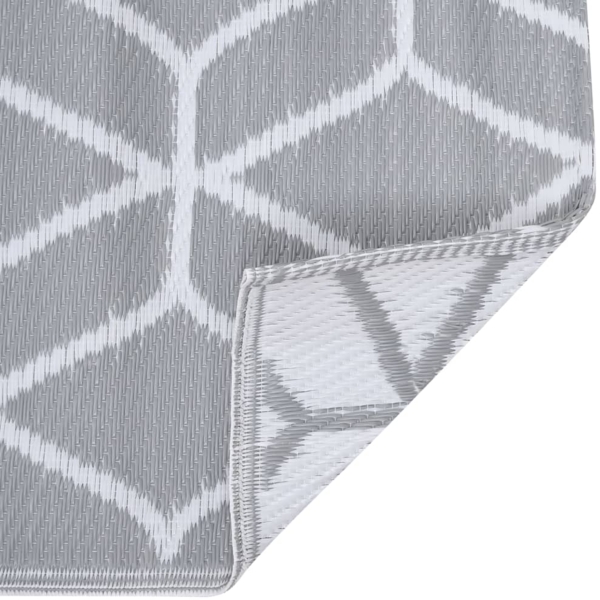vidaXL Outdoor-Teppich ARAKIL Grau 190x290 cm PP 310423 Bild 6