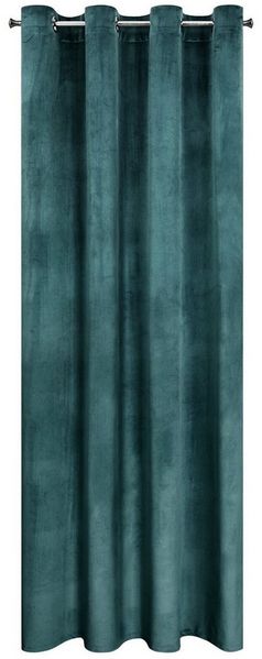 Design91 Vorhang Samtvorhänge Wohnzimmer Schlafzimmer Blickdicht Ösen Velours Velvet, Ösen