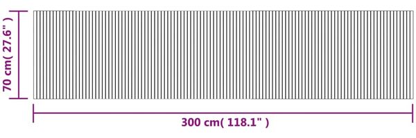 vidaXL Teppich Rechteckig Hell Natur 70x300 cm Bambus 376753 Bild 8