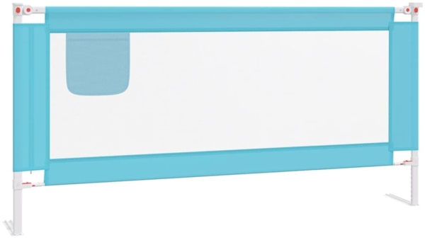 Kleinkind-Bettschutzgitter Blau 190x25 cm Stoff