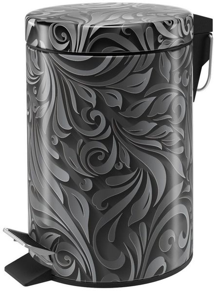 Sanilo Kosmetikeimer Floral, 3 Liter, Bad Mülleimer mit Absenkautomatik & Innenbehälter