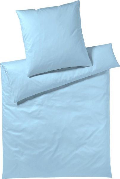 Elegante Bettwäsche Solid in Gr. 135x200 oder 155x220 cm, Mako-Jersey, 2 teilig, Bettwäsche aus Baumwolle, elegante Bettwäsche mit Reißverschluss
