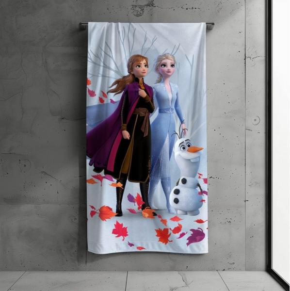 MTOnlinehandel Badetuch Anna & Elsa, 70x140cm, Geschenk für Mädchen, 100% Baumwolle (1-St), Strandtuch Eiskönigin, weich, saugfähig