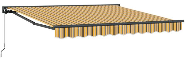 vidaXL Markisenrahmen Gelb und Grau 350 x 250 cm 3330319 Bild 2