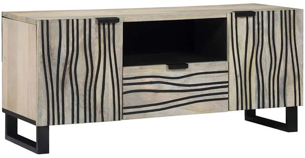 vidaXL TV-Einheiten mit Schubladen Weiß 105 x 33 x 46 cm Holzwerkstoff 4017986