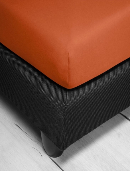 Irisette Mako-Jersey Betttuch Jupiter 0008 orange 190x200 cm 8-56 orange