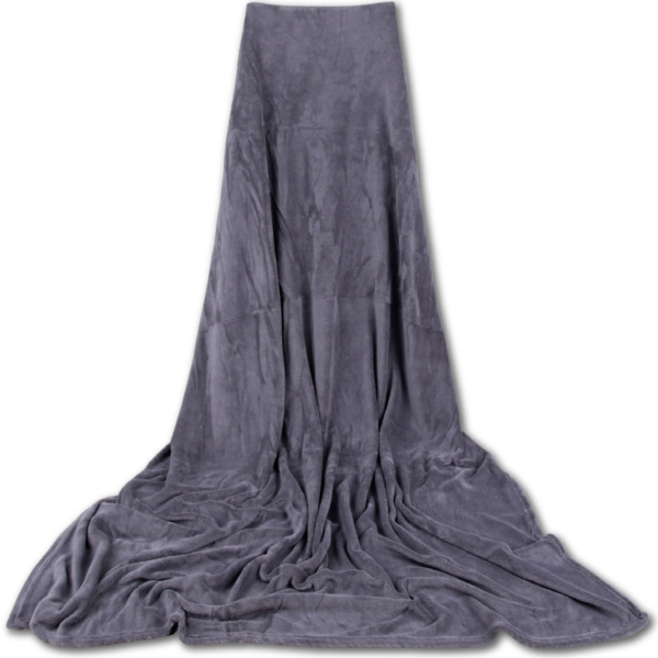 Kuscheldecke supersofte Tagesdecke vielseitig verwendbare Microfaser-Decke, flauschig und anschmiegsam in vielen verschiedenen modischen Farben erhältlich (anthrazit - dunkelgrau / 60x80 cm) Bild 5