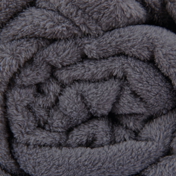 Kuscheldecke supersofte Tagesdecke vielseitig verwendbare Microfaser-Decke, flauschig und anschmiegsam in vielen verschiedenen modischen Farben erhältlich (anthrazit - dunkelgrau / 60x80 cm) Bild 2