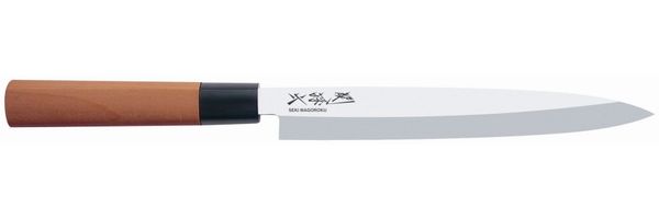KAI Seki Magoroku Red Wood Yanagiba MGR-210Y