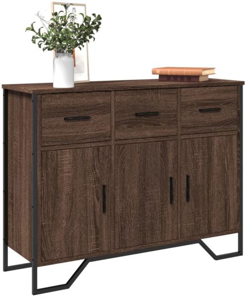 vidaXL Sideboard Braun Eichen-Optik 97x32,5x74,5 cm Holzwerkstoff 848563