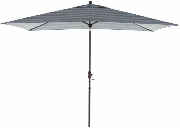 Doppler Mittelstockschirm "myZONE 300x200" Auto-Tilt, Blockstreifen anthrazit, 300 x 200 cm