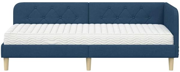 vidaXL Eckbettgestell Blau 80 x 200 cm Stoff 3394108 Bild 5