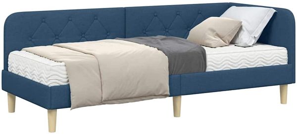 vidaXL Eckbettgestell Blau 80 x 200 cm Stoff 3394108 Bild 3