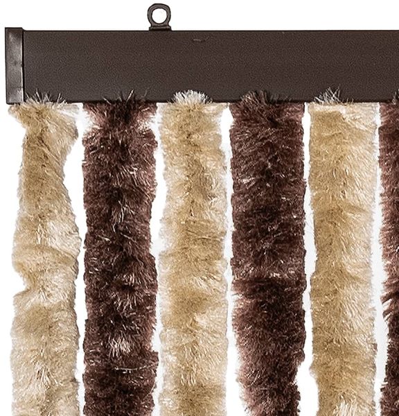 vidaXL Fliegenvorhang Beige und Hellbraun 100x230 cm Chenille 377368 Bild 4