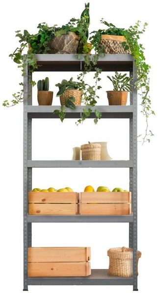 Trendline Metallsteckregal Schwerlastregal Lagerregal Kellerregal 180 x 90 x 40 cm