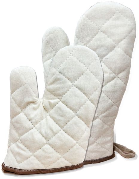 Ofenhandschuh, weiß, 28x16cm, SB-Btl 1Stück