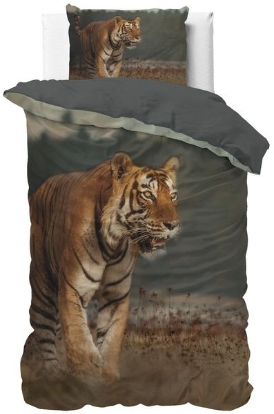Sitheim-Europe Bettwäsche Tiger Bettbezug & Kissenbezüge, Mikrofaser, 3 teilig, Weich, geschmeidig und wärmeregulierend