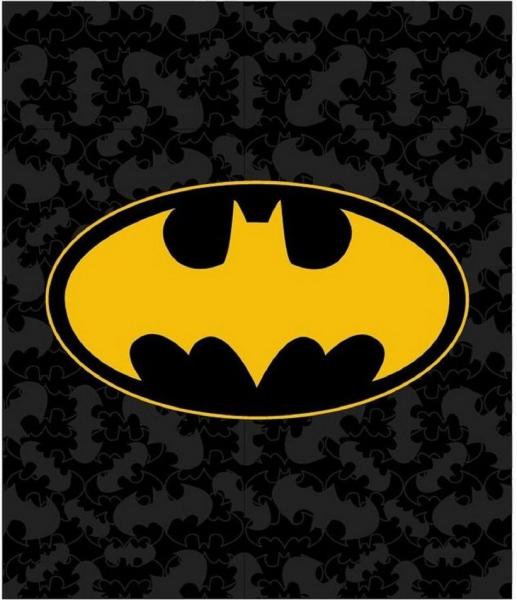 Wohndecke Batman Flauschdecke Schmusedecke Kuscheldecke 120 x 150 cm, Aptex