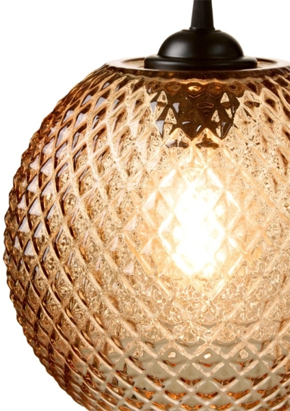 Halo Design 718368 Pendelleuchte NOBB (ball) Bernstein 22cm Bild 2