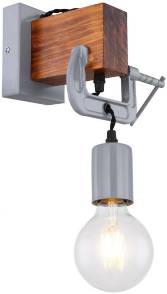 GLOBO Wandleuchte Innen Wandlampe Wohnzimmer Schlafzimmer Flur Holz Antik 15432W