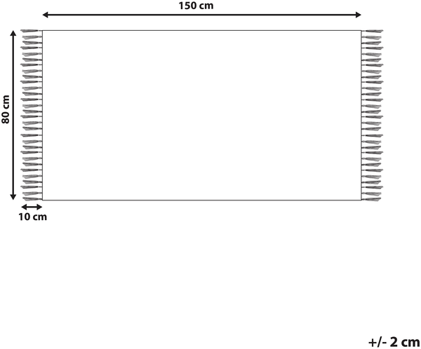Kelim Teppich Baumwolle mehrfarbig 80 x 150 cm geometrisches Muster Kurzflor APARAN Bild 2