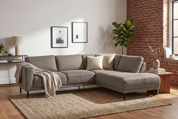 Home affaire Ecksofa Sveeva, L-Form, B. 240 cm, schwarze Metallfüße, langlebiger Webstoff, mit Wellenunterfederung, viele Farben