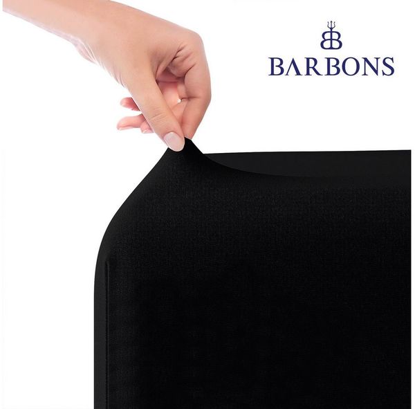 BARBONS Spannbettlaken Jersey Bettlaken, 145 g/m² Spannbetttuch, bis zu 25cm Höhe, Topper, Jersey aus 100% Baumwolle, Gummizug: rundum, (1 Stück), Rundumgummi, Atmungsaktiv
