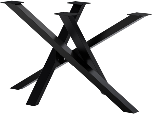CLP Tischbeine Finney aus Stahl,schwarz 120x70x72 cm