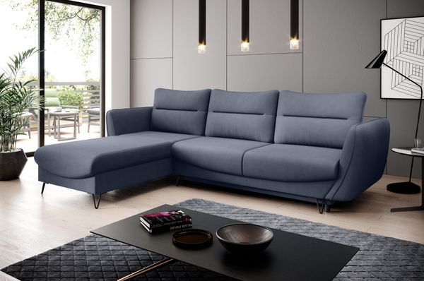 Wohnideebilder Silva Dunkelblau Couchgarnitur CO-SIL-LT-40PO