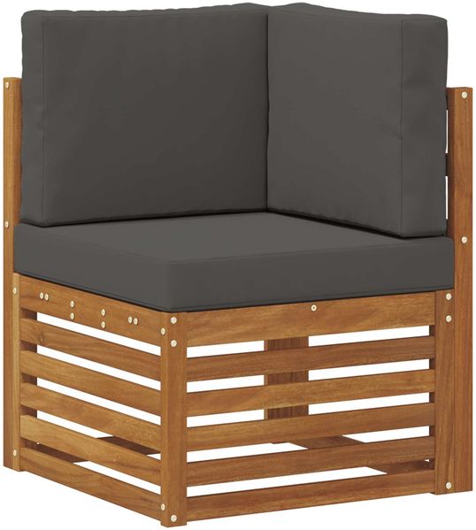 vidaXL Ecksofa Set mit Kissen 9 pcs Natur und Anthrazit 3375472 Bild 4