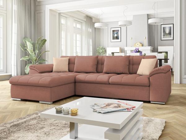 Ecksofa Diana, Seite: Links, Farbe: Uttario Velvet 2955 + Uttario Velvet 2955 + Uttario Velvet 2956