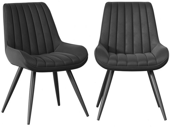 HawthyHome Esszimmerstuhl bequeme Polsterstühle Küchenstuhl (2 St), mit Rückenlehne Metallbeine, 2er Set Bild 1