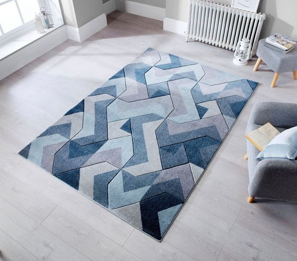FLAIR RUGS Teppich AURORA, rechteckig, Höhe: 11 mm, Handgeschnitzt
