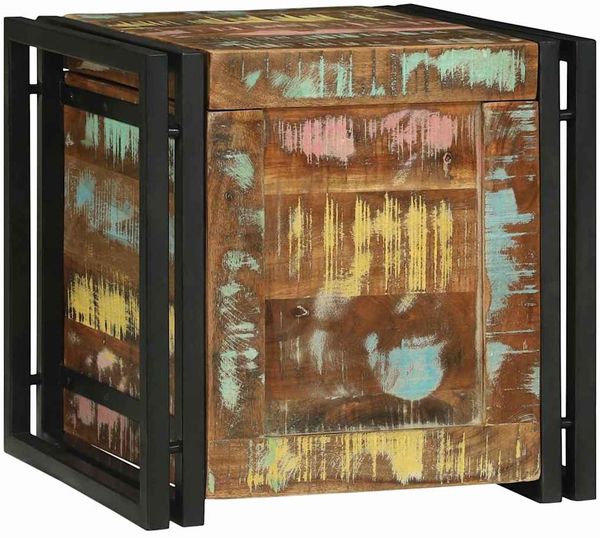 vidaXL Aufbewahrungsbox mit Speicher 40 x 40 x 40 cm Massivholz Akazie 4016749