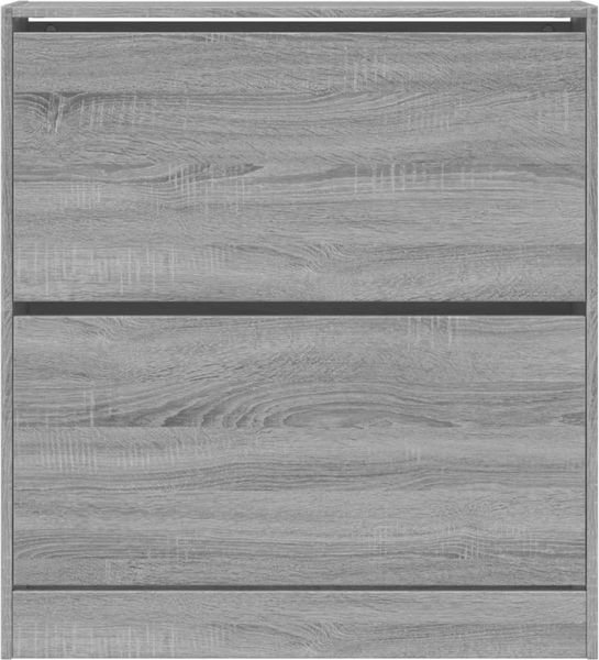 vidaXL Schuhschrank Grau Sonoma 80x21x87,5 cm Holzwerkstoff 839922 Bild 5
