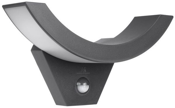 Maclean LED Außen-Wandleuchte MCE290 mit Bewegungs- und Dämmerungssensor, LED-Lampe mit Infrarot-Bewegungssensor