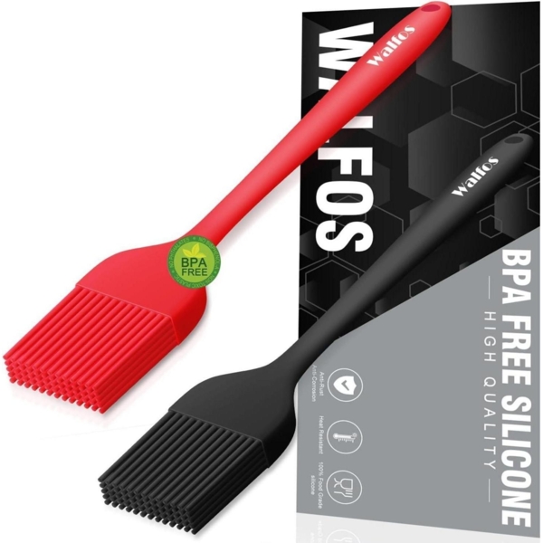 Walfos Silikonpinsel Set 21cm Backpinsel Kochpinsel BBQ Grillen