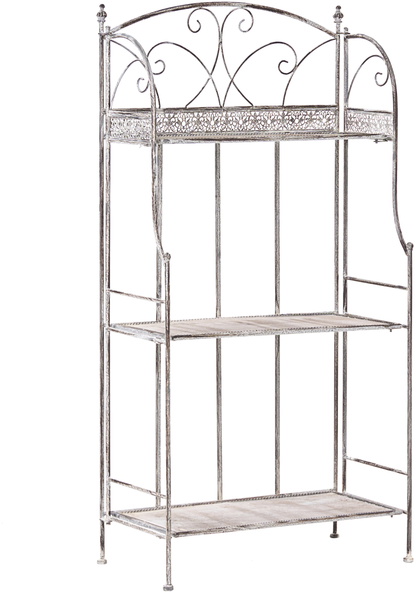 Regal VILLADOSE Metall 117 cm 60 cm Grau