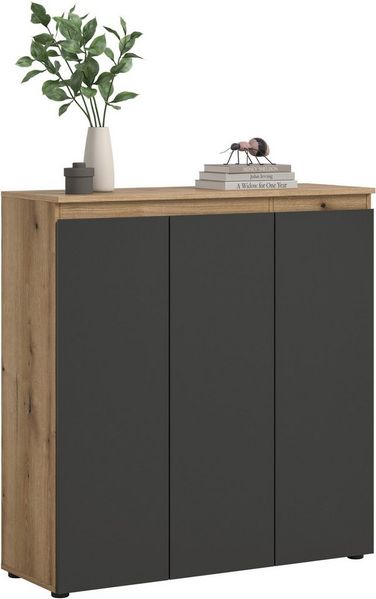 Home affaire Mehrzweckschrank CIPELA, 105x111 cm, viel Stauraum, variable Einlegeböden, universal (1-St, in vielen verschiedenen Trendfarben verfügbar) Schuhschrank, Kleiderschrank, Universalschrank, Aktenschrank, Schrank