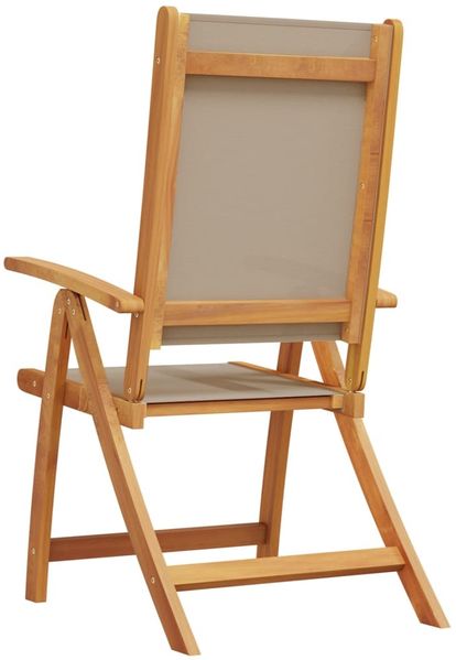 vidaXL Gartenstühle 2 Stk. Klappbar Massivholz Akazie und Textilene 4008423 Bild 6