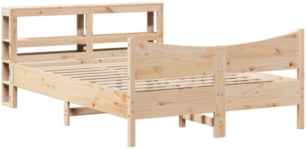 vidaXL Massivholzbett mit Kopfteil 140x200 cm Kiefer 3306303