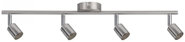 Paulmann No. 66746 Strahler Carolina 4-flammig Nickel matt ohne Leuchtmittel, max. 10W GU10