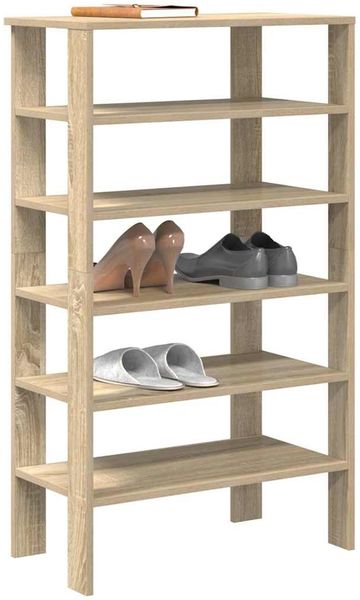 vidaXL Schuhregal Sonoma-Eiche 61x32x105 cm Holzwerkstoff 859862
