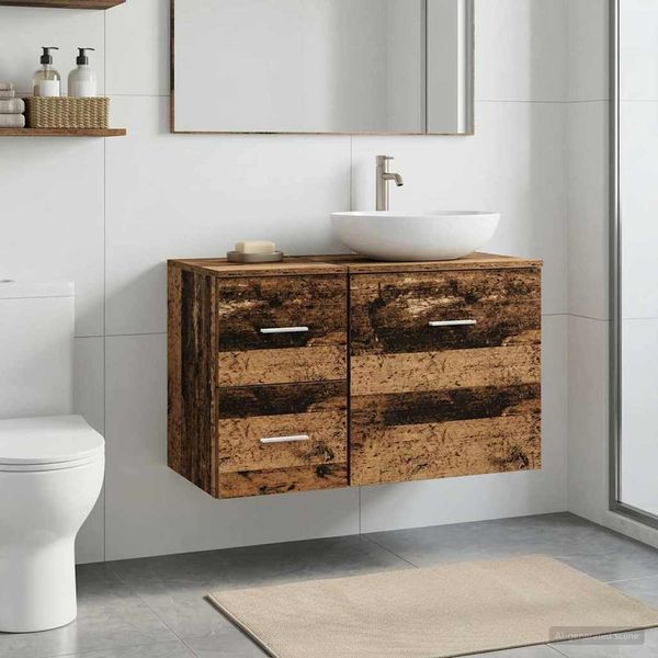 vidaXL Badezimmerschrank Inzwischen Artisan-Eiche 30 x 41 x 50 cm 890373