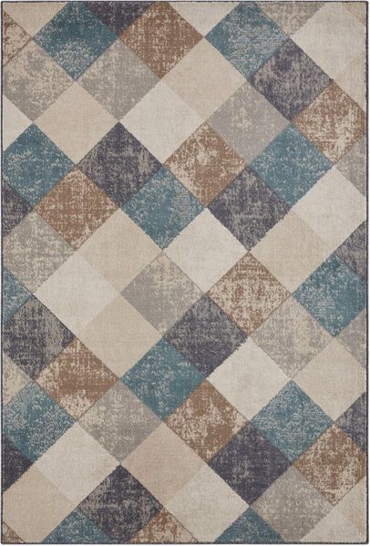 HANSE Home Teppich Bakke, rechteckig, Höhe: 8 mm, Kurzflor, Läufer, Rauten-Muster, Wohnzimmer, Schlafzimmer, Esszimmer